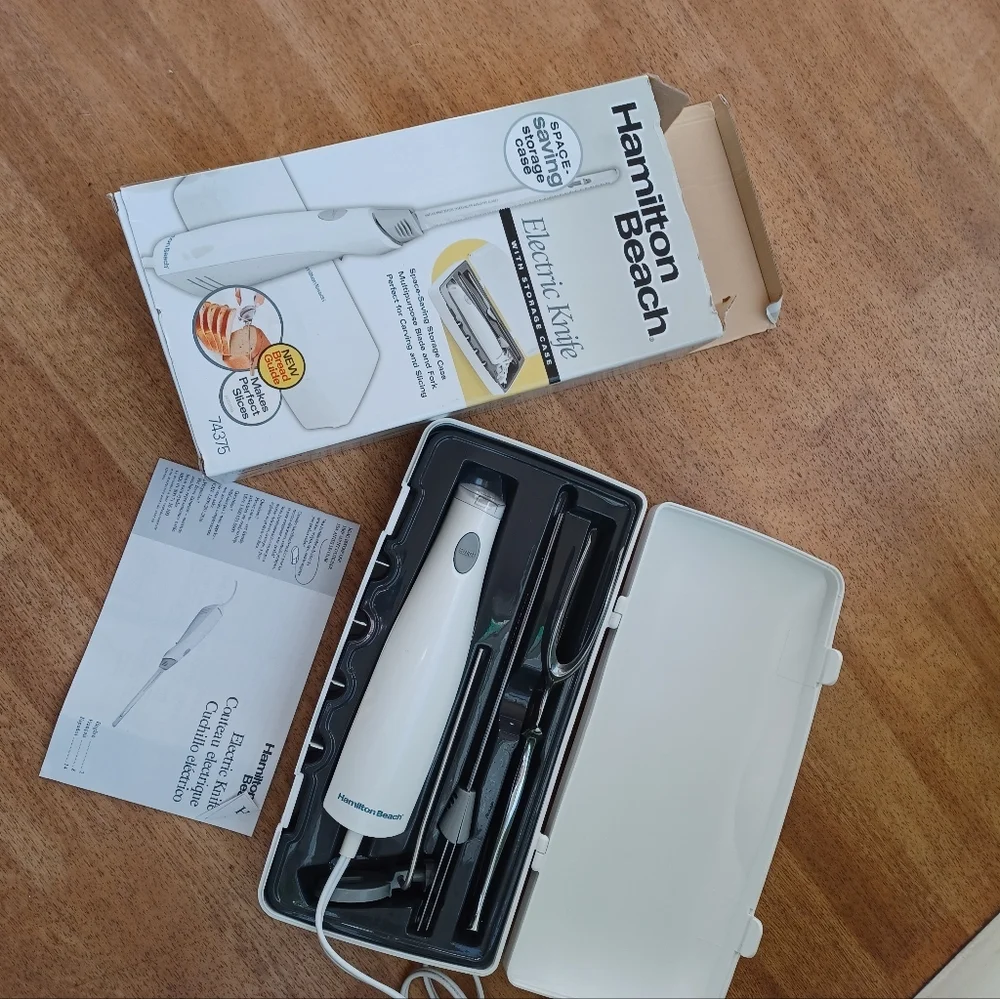 Electric knife Hamilton Beach  meat carving set